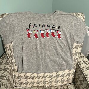 Friends Christmas pajama shirt